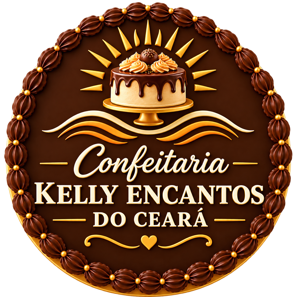 Logo Confeitaria Kelly Encantos do Ceará